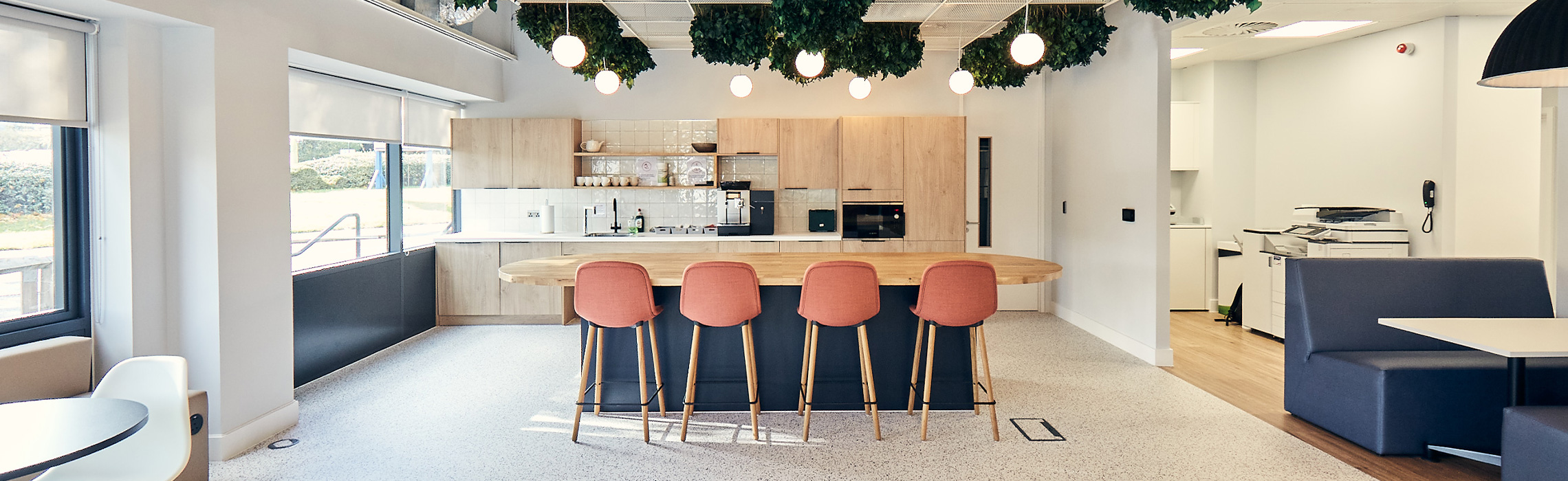 grant thronton kitchen and breakout space