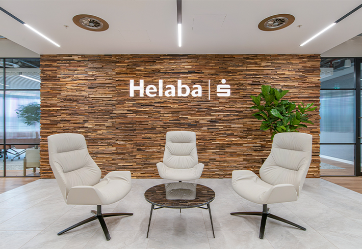 helaba bank reception space with sustainable elements