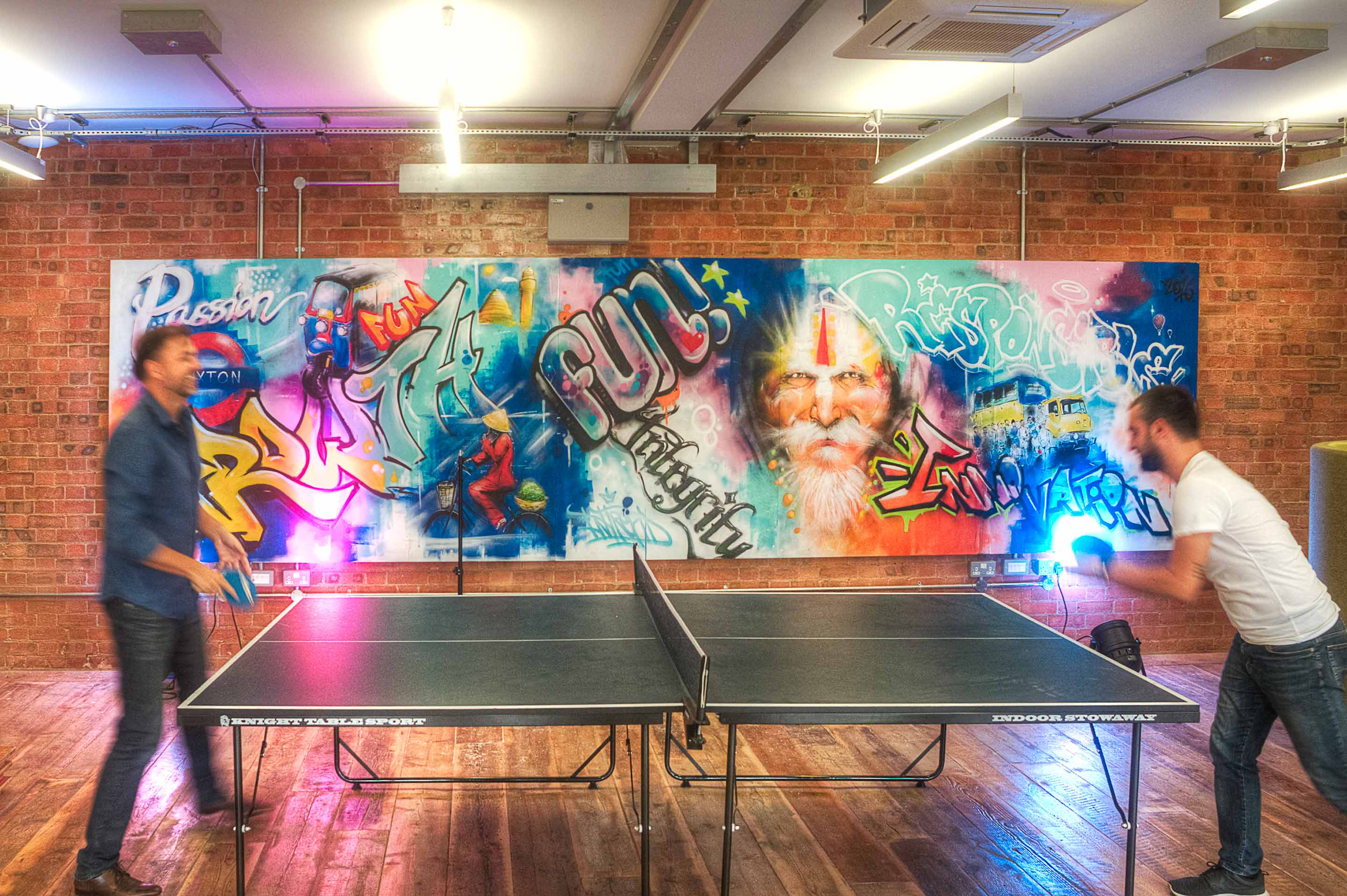 Ping pong table for Intrepid Travel's social space