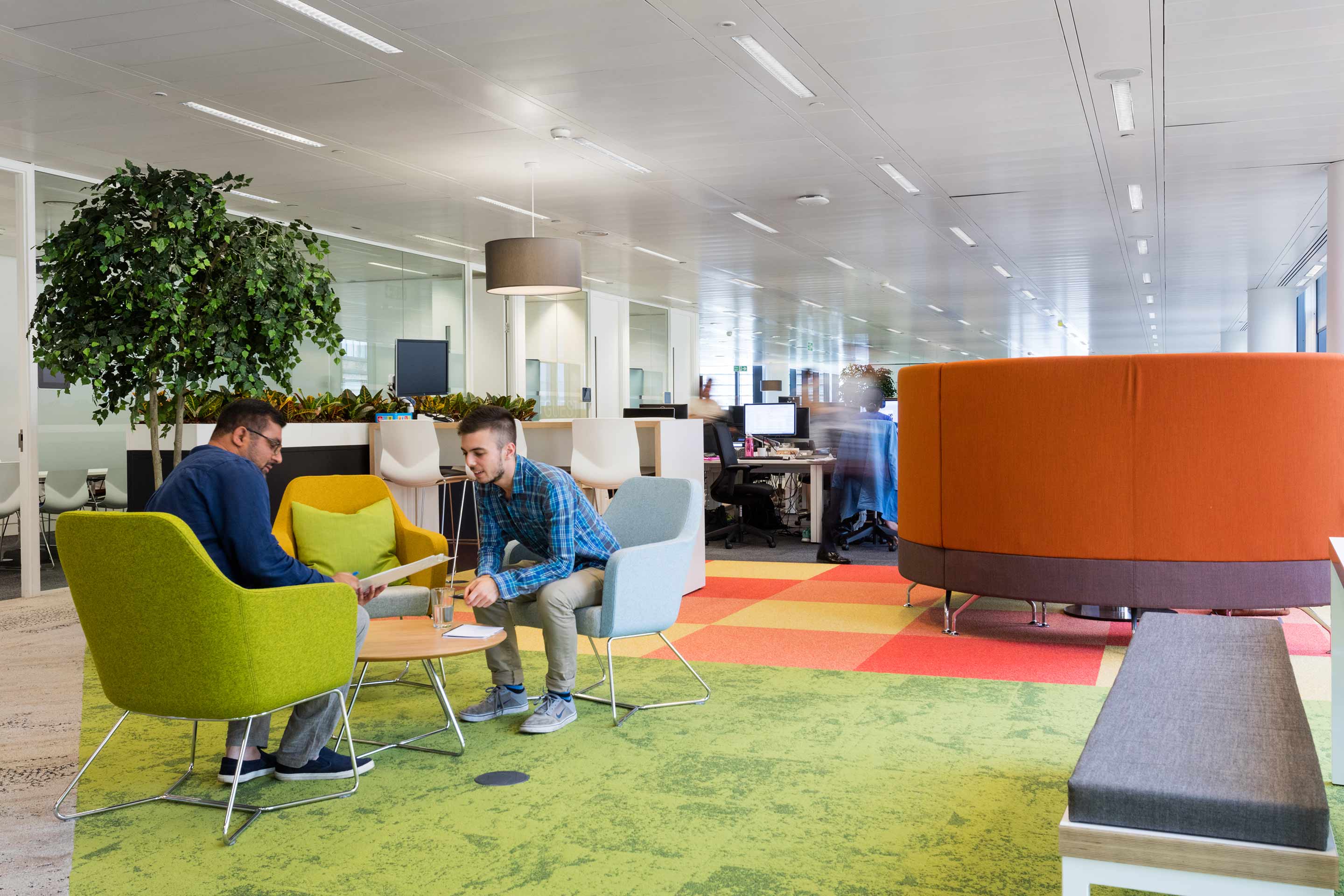 Collaborative seating and booths for Kantar TNS
