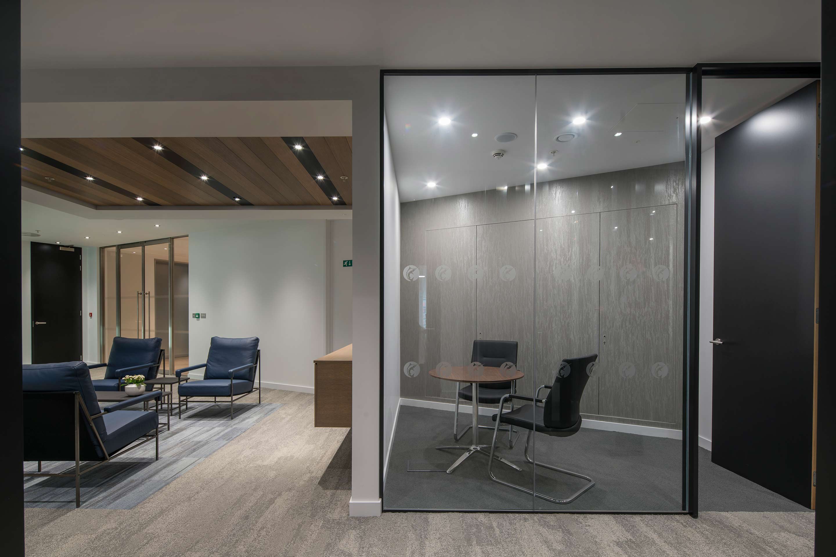 View of a meeting room at Marlin Equity Partners new workplace