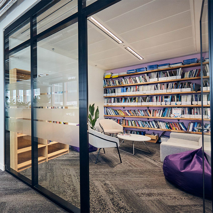 library room in office