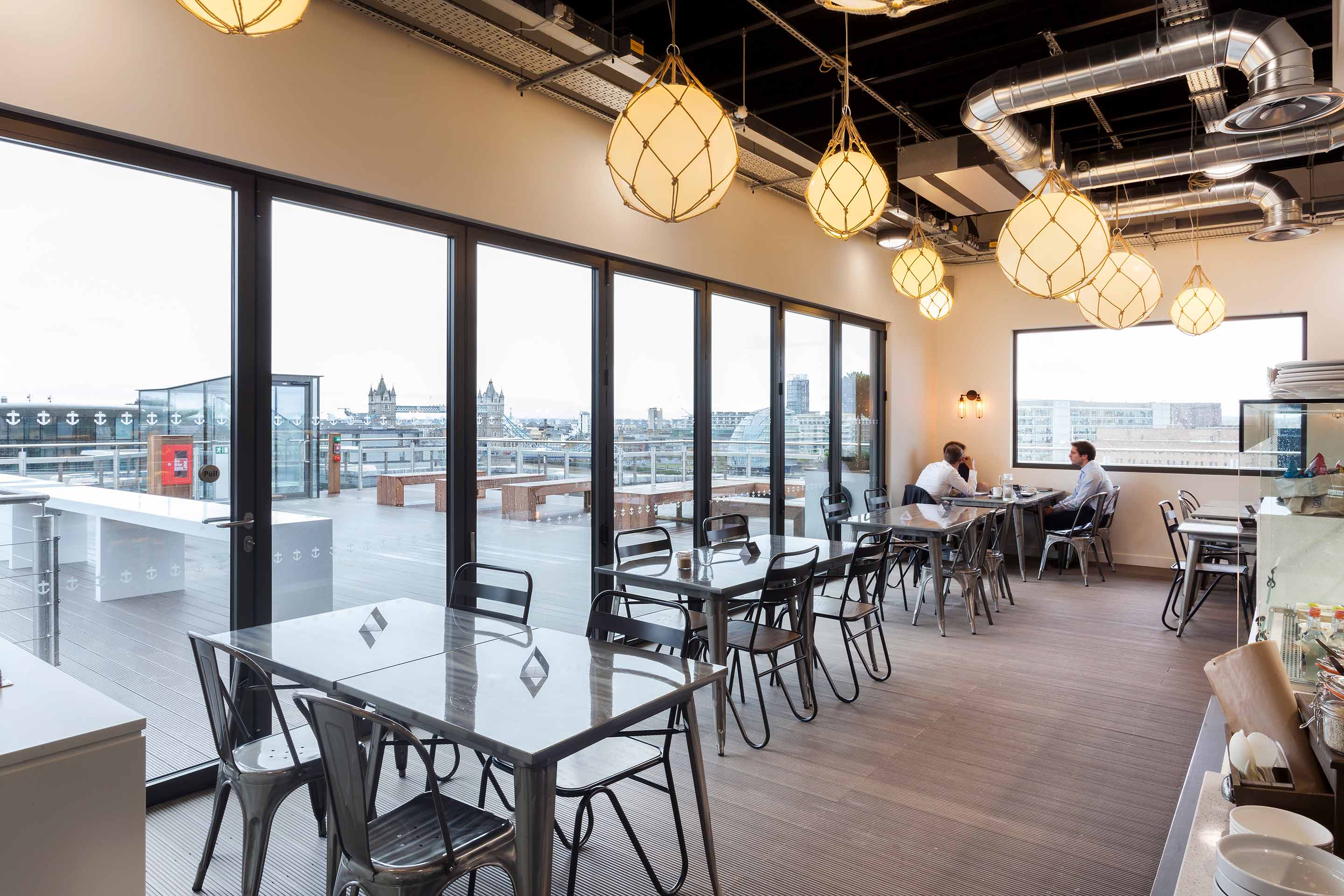 Social spaces and seating with natural light for Office Space in Town Monument