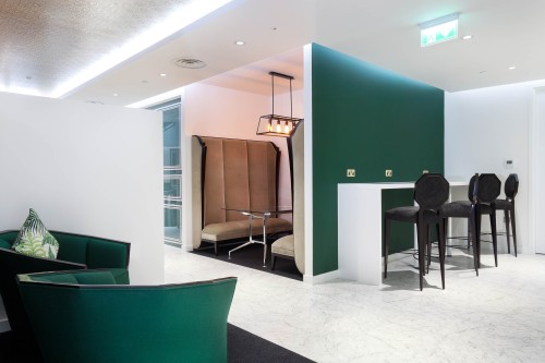 Seating and meetings booths at Office Space in Town Mayfair