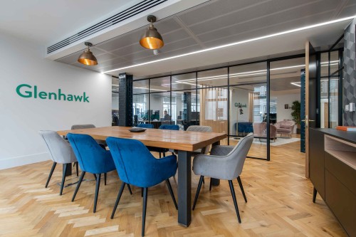 glenhawk meeting room with wooden table