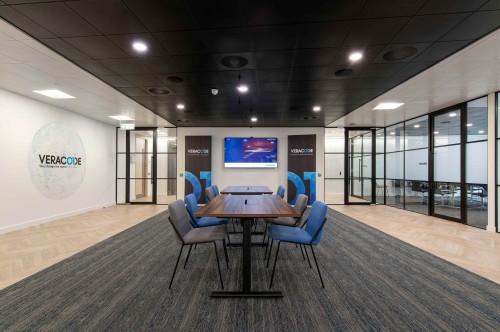 Large collaboration area and meeting space for Veracode