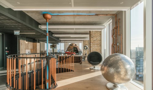 interior workspace image, located in London's King's Cross